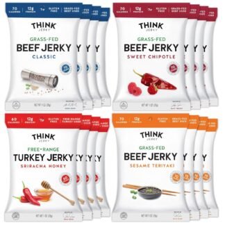 Think Jerky Beef and Turkey Jerky Variety Pack Original Sweet Chipotle Sriracha Honey Sesame Teriyaki Healthy Jerky Snack Healthy Meat Snack Low Calorie Low Fat - 10 oz - lunas-mystic-emporium.com Think Jerky Beef and Turkey Jerky Variety Pack, Original, Sweet Chipotle, Sriracha Honey, Sesame Teriyaki, Healthy Jerky Snack, Healthy Meat Snack, Low Calorie Low Fat - 1.0 oz...