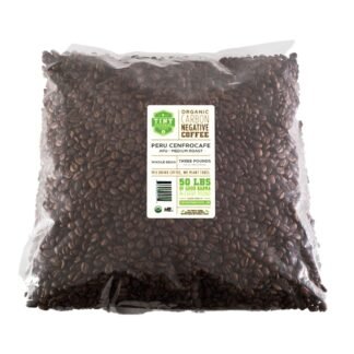 Tiny Footprint Coffee - Fair Trade Organic Peru APU Medium Roast - Whole Bean Coffee, USDA Organic & Carbon Negative - You Drink Coffee, We Plant Trees, 3 Pounds