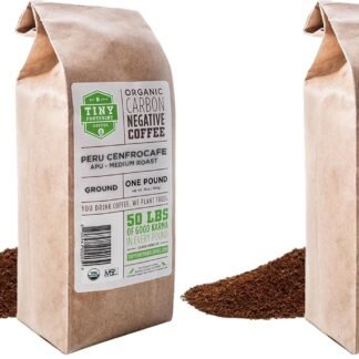Tiny Footprint Coffee - Peru, Medium Roast, USDA Organic Ground Coffee, Fair Trade Certified - 16 Ounce