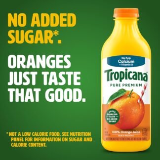 Tropicana Pure Premium 100% Orange Juice, No Pulp, Calcium and Vitamin D, 46 fl oz