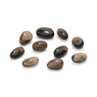 Tumbled Polished Natural Smoky Quartz Stones, Crystals and Healing Stones Quartz Bulk for Wicca, Reiki, Healing Energy, Chakra Stones, Witchcraft Supplies(10Pcs)