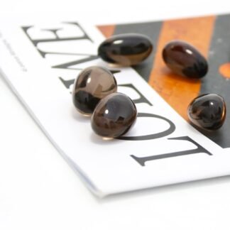 Tumbled Polished Natural Smoky Quartz Stones, Crystals and Healing Stones Quartz Bulk for Wicca, Reiki, Healing Energy, Chakra Stones, Witchcraft Supplies(10Pcs)