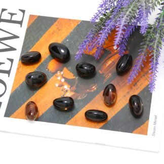 Tumbled Polished Natural Smoky Quartz Stones, Crystals and Healing Stones Quartz Bulk for Wicca, Reiki, Healing Energy, Chakra Stones, Witchcraft Supplies(10Pcs)