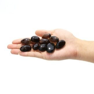 Tumbled Polished Natural Smoky Quartz Stones, Crystals and Healing Stones Quartz Bulk for Wicca, Reiki, Healing Energy, Chakra Stones, Witchcraft Supplies(10Pcs)