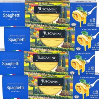 Tuscanini Authentic Italian Spaghetti Pasta Noodles 16oz 4 Pack Made with Premium Durum Wheat - lunas-mystic-emporium.com Tuscanini Authentic Italian Spaghetti Pasta Noodles, 16oz (4 Pack) Made with Premium Durum Wheat
