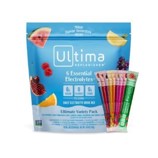 Ultima Replenisher Daily Electrolyte Powder – Ultimate Variety Pack, 36 Stickpacks – Zero Sugar Hydration Packets with 6 Electrolytes and Minerals – Sugar Free, Plant Based &...