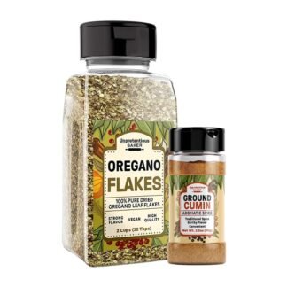 Unpretentious Oregano Leaf Flakes and Ground Cumin Bundle, Various Sizes, Traditional Spices, Meat & Vegetable Seasoning