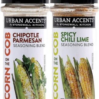 Urban Accents Corn on the Cob Vegetable Seasoning, Chile Lime and Chipotle Parmesan (2-pack)