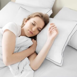 Utopia Bedding Bed Pillows for Sleeping King Size (Grey/White), Set of 2, Cooling Hotel Quality, Gusseted Pillow for Back, Stomach or Side Sleepers