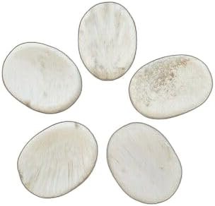 V VERVOX Natural Scolecite Gemstone Worry Stone ONE