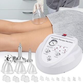 Vacuum Therapy Cupping Machine with 30 Cups and 3 Metal Gua Sha Handles for Salon SPA, Body, Back, Face Massage Care