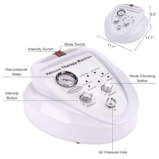 Vacuum Therapy Cupping Machine with 30 Cups and 3 Metal Gua Sha Handles for Salon SPA, Body, Back, Face Massage Care