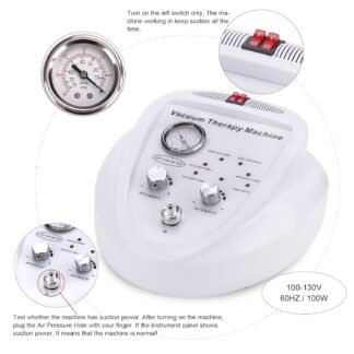 Vacuum Therapy Cupping Machine with 30 Cups and 3 Metal Gua Sha Handles for Salon SPA, Body, Back, Face Massage Care