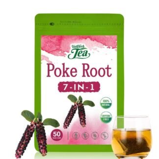 VailHerbTea Lymphatic Drainage Poke Root Extract Tea -50 Bags, Herbal Tea for Lymph System & Immune Support, Natural Formula w/Cleavers Red Clover for Detox Cleanse -...