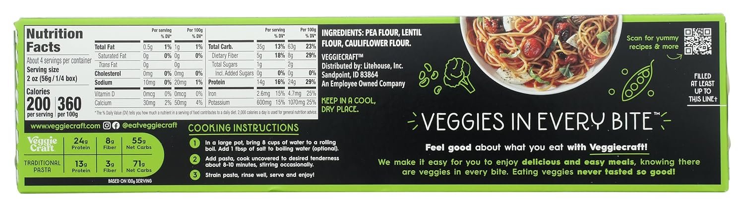 Veggiecraft Farms Pasta Cauliflower Spaghetti 8 Ounce - lunas-mystic-emporium.com Veggiecraft Farms, Pasta Cauliflower Spaghetti, 8 Ounce