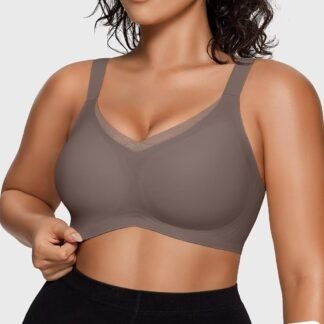 Vertvie Wireless Bras for Women No Underwire Supportive Mesh Crossover Bra Seamless Push Up Full Coverage Everyday Bralettes - lunas-mystic-emporium.com Vertvie Wireless Bras for Women No Underwire Supportive Mesh Crossover Bra Seamless Push Up Full Coverage Everyday Bralettes
