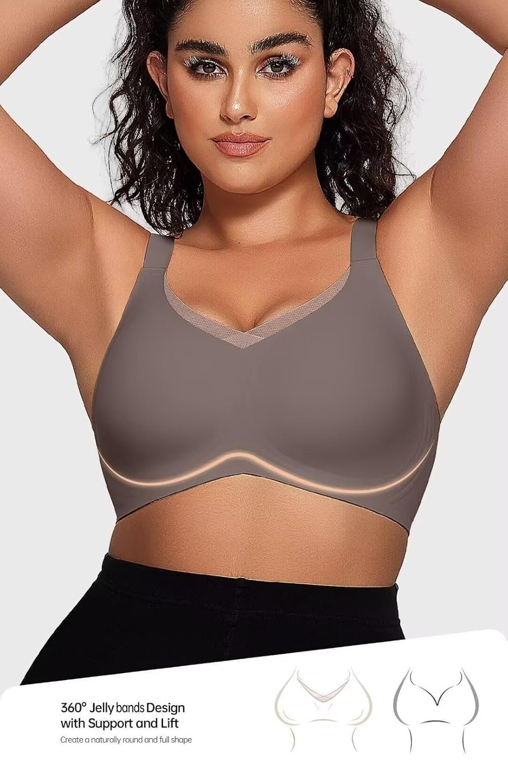 Vertvie Wireless Bras for Women No Underwire Supportive Mesh Crossover Bra Seamless Push Up Full Coverage Everyday Bralettes - lunas-mystic-emporium.com Vertvie Wireless Bras for Women No Underwire Supportive Mesh Crossover Bra Seamless Push Up Full Coverage Everyday Bralettes
