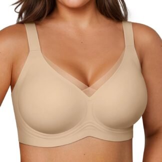 Vertvie Wireless Bras for Women No Underwire Supportive Mesh Crossover Bra Seamless Push Up Full Coverage Everyday Bralettes - lunas-mystic-emporium.com Vertvie Wireless Bras for Women No Underwire Supportive Mesh Crossover Bra Seamless Push Up Full Coverage Everyday Bralettes
