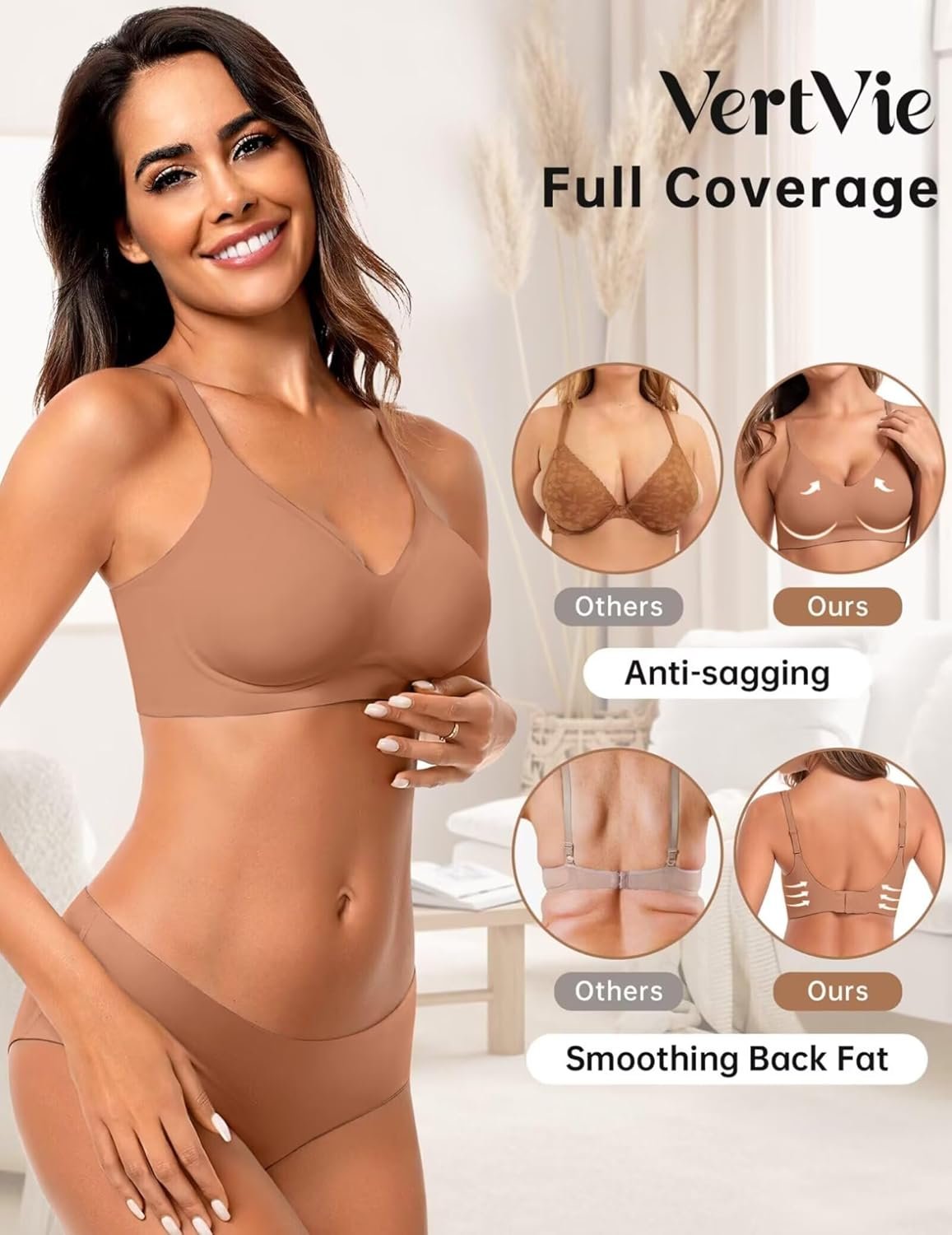 Vertvie Womens Seamless Jelly Bras No Underwire Comfort Push Up Bras Buttery Soft Wireless Bralette Full Coverage Sports Bra - lunas-mystic-emporium.com Vertvie Womens Seamless Jelly Bras No Underwire Comfort Push Up Bras Buttery Soft Wireless Bralette Full Coverage Sports Bra