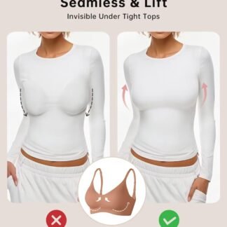 Vertvie Womens Seamless Jelly Bras No Underwire Comfort Push Up Bras Buttery Soft Wireless Bralette Full Coverage Sports Bra - lunas-mystic-emporium.com Vertvie Womens Seamless Jelly Bras No Underwire Comfort Push Up Bras Buttery Soft Wireless Bralette Full Coverage Sports Bra