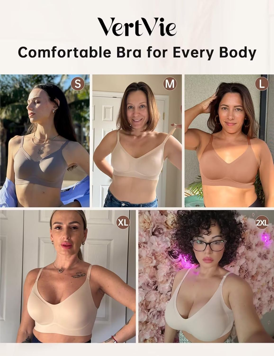 Vertvie Womens Seamless Jelly Bras No Underwire Comfort Push Up Bras Buttery Soft Wireless Bralette Full Coverage Sports Bra - lunas-mystic-emporium.com Vertvie Womens Seamless Jelly Bras No Underwire Comfort Push Up Bras Buttery Soft Wireless Bralette Full Coverage Sports Bra