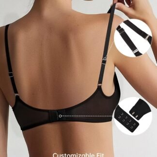 Vertvie Womens Sheer Balconette Bra Unlined Underwire Supportive Plunge Demi Bras Mesh See Through Sexy Comfort Everyday Bra - lunas-mystic-emporium.com Vertvie Women's Sheer Balconette Bra Unlined Underwire Supportive Plunge Demi Bras Mesh See Through Sexy Comfort Everyday Bra