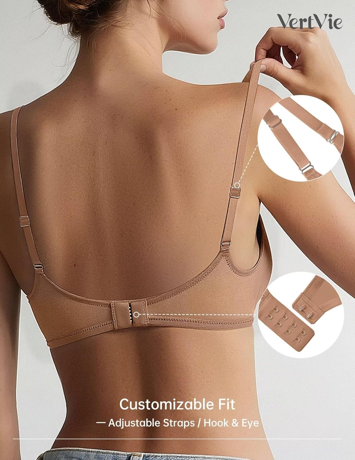 Vertvie Womens Sheer Balconette Bra Unlined Underwire Supportive Plunge Demi Bras Mesh See Through Sexy Comfort Everyday Bra - lunas-mystic-emporium.com Vertvie Women's Sheer Balconette Bra Unlined Underwire Supportive Plunge Demi Bras Mesh See Through Sexy Comfort Everyday Bra