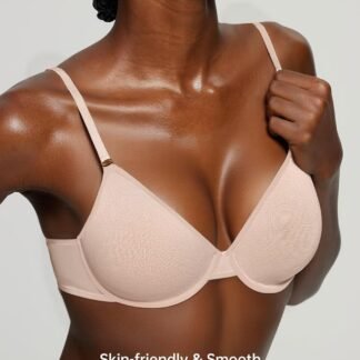 Vertvie Women's Sheer Balconette Bra Unlined Underwire Supportive Plunge Demi Bras Mesh See Through Sexy Comfort Everyday Bra