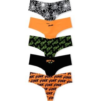 Victoria's Secret PINK Women's No Show Thong Underwear, Panties for Women, Multi Pack (XS-XXL)