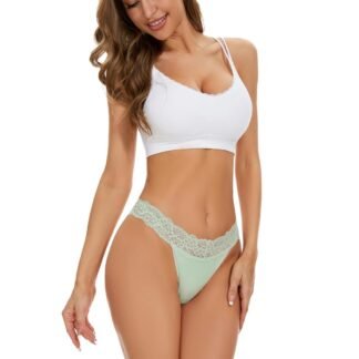 voenxe Seamless Thong for WomenNo Show Lace UnderwearLadies Breathable Comfort Panties Soft Laser Cut UndiesTanga5-Pack - lunas-mystic-emporium.com voenxe Seamless Thong for Women,No Show Lace Underwear,Ladies Breathable Comfort Panties Soft Laser Cut Undies,Tanga,5-Pack