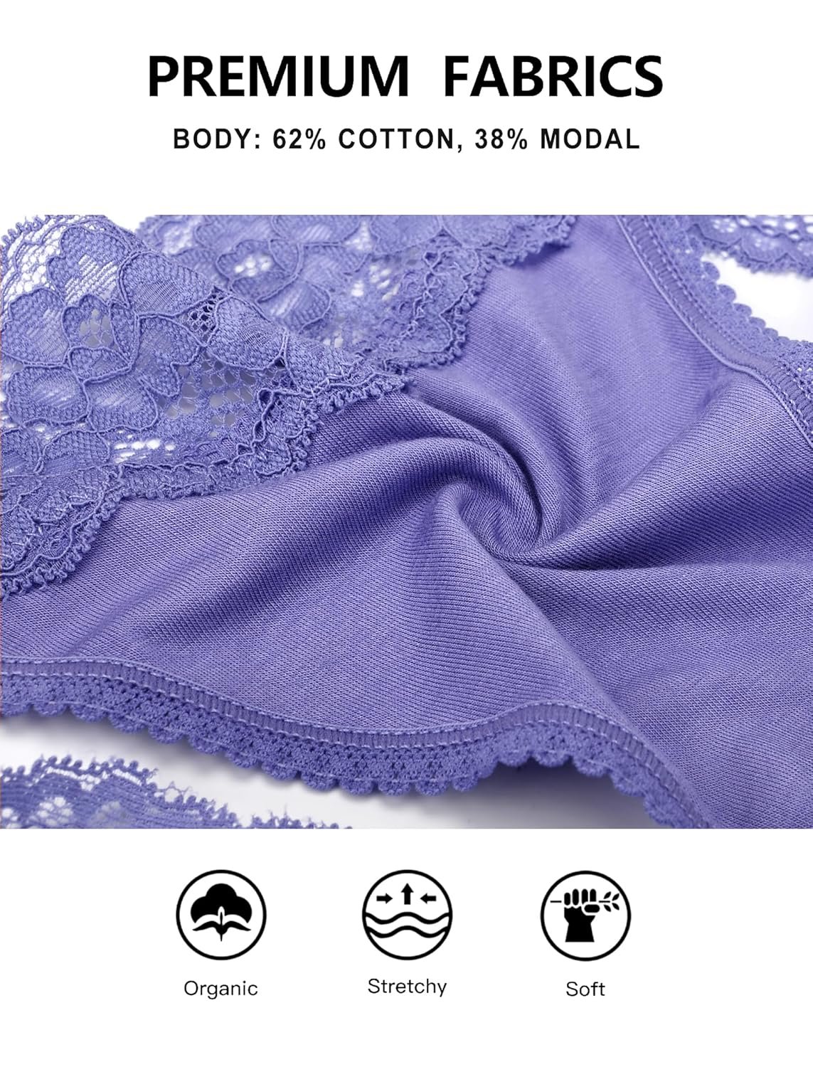 voenxe Seamless Thong for WomenNo Show Lace UnderwearLadies Breathable Comfort Panties Soft Laser Cut UndiesTanga5-Pack - lunas-mystic-emporium.com voenxe Seamless Thong for Women,No Show Lace Underwear,Ladies Breathable Comfort Panties Soft Laser Cut Undies,Tanga,5-Pack