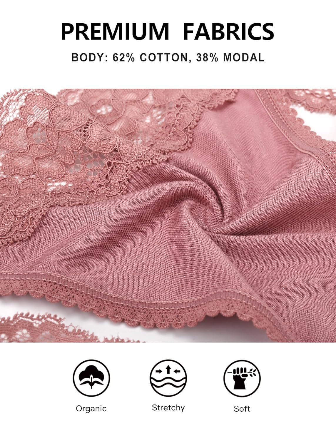 voenxe Seamless Thong for WomenNo Show Lace UnderwearLadies Breathable Comfort Panties Soft Laser Cut UndiesTanga5-Pack - lunas-mystic-emporium.com voenxe Seamless Thong for Women,No Show Lace Underwear,Ladies Breathable Comfort Panties Soft Laser Cut Undies,Tanga,5-Pack