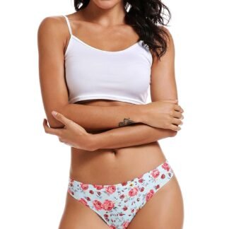 voenxe Seamless Women Underwear Thongs,No Show Ladies Thong,No Line Workout Breathable Comfortable Panties,Soft Undies,5-Pack