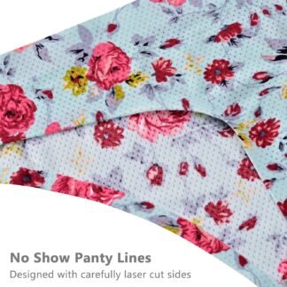 voenxe Seamless Women Underwear Thongs,No Show Ladies Thong,No Line Workout Breathable Comfortable Panties,Soft Undies,5-Pack