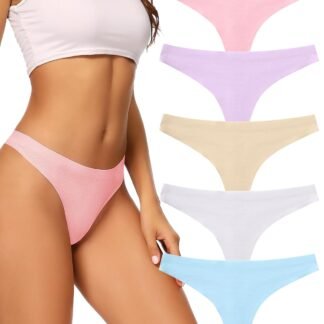 voenxe Seamless Women Underwear ThongsNo Show Ladies ThongNo Line Workout Breathable Comfortable PantiesSoft Undies5-Pack - lunas-mystic-emporium.com voenxe Seamless Women Underwear Thongs,No Show Ladies Thong,No Line Workout Breathable Comfortable Panties,Soft Undies,5-Pack
