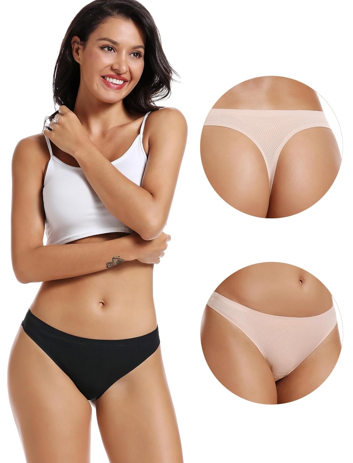voenxe Seamless Women Underwear ThongsNo Show Ladies ThongNo Line Workout Breathable Comfortable PantiesSoft Undies5-Pack - lunas-mystic-emporium.com voenxe Seamless Women Underwear Thongs,No Show Ladies Thong,No Line Workout Breathable Comfortable Panties,Soft Undies,5-Pack
