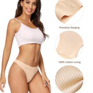 voenxe Women Bikini Underwear,Seamless Breathable Ladies Panties,No Show Comfortable Briefs Undies,Invisible Hipster,5-Pack