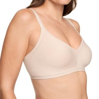 Warner's Womens Blissful Benefits Women's Underarm-Smoothing with Seamless Stretch Wireless Lightly Lined Comfort Bra