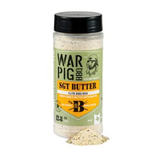 WarPig BBQ Sgt Butter Elite BBQ Rub| Championship All Purpose Seasoning for Beef, Steak, Burgers, Seafood, and Chicken | 12.8 Ounces
