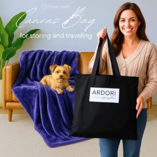 Waterproof Blanket King Size (Indigo, 82x82") Absorbent, Leakproof Fleece Protector for Bed, Couch - Water Proof and Stain Resistant, Plush Throw Blankets, Moisture Repellant...