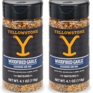 Watkins Woodfired Garlic Seasoning & Rub 4.1 oz (Pack of 2)