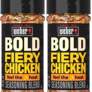 Weber BOLD Fiery Chicken Seasoning Blend, 5.8 oz (Pack of 2)