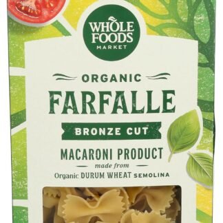 Whole Foods Market, Organic Farfalle, 16 Ounce (Pack of 3)