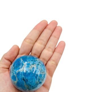 Wholesale Gem Shop Natural Apatite Quartz 40-45 mm Ball Sphere Gemstone A+ Hand Carved Crystal Altar Healing Devotional Focus Spiritual Chakra Cleansing Metaphysical Gift Men Women