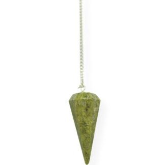 Wholesale Gem Shop Natural Gemstone Crystal Faceted Pendulum
