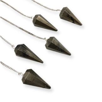 Wholesale Gem Shop Natural Gemstone Crystal Faceted Pendulum