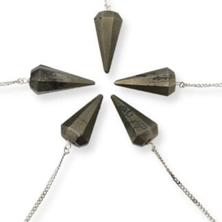 Wholesale Gem Shop Natural Gemstone Crystal Faceted Pendulum