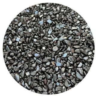 Wholesale Natural Semi Tumbled Hematite Gemstone Chips, Hematite Crushed Mini Crystals, Undrilled Crystal Chips (Hematite Small, 0.5 Pound)