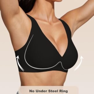Women Deep V Bra Push Up Wireless Bralettes No Underwire Woman Seamless Bras Bralette Plunge Seamless Brassiere
