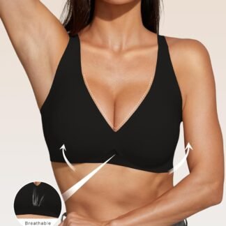 Women Deep V Bra Push Up Wireless Bralettes No Underwire Woman Seamless Bras Bralette Plunge Seamless Brassiere